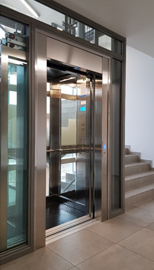 winda osobowa green lift glf mc w budynku biurowy w gliwicach